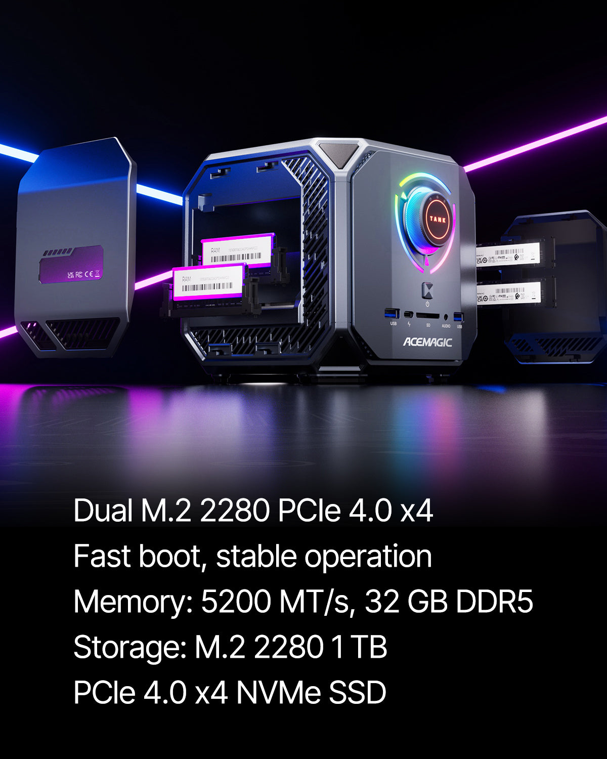 ACEMAGIC M1A PRO Intel® Core™ i9-13900HK Gaming Mini PC