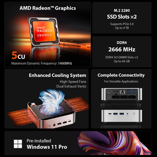 ACEMAGIC K1 AMD Ryzen™3 4300U Mini PC