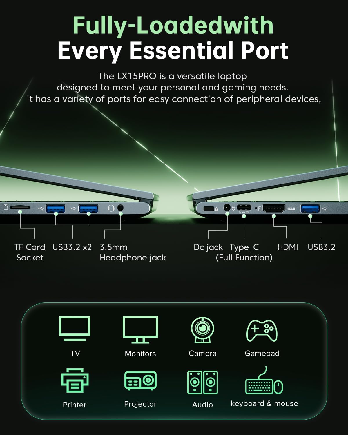ACEMAGIC LX15 Pro Laptop With Intel Core i5-12600H and 15.6" Display
